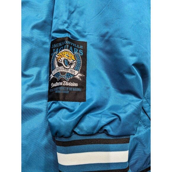 Jacksonville Jaguars NFL Teal Varsity Bomber Jacket Men’s Size Medium - Picture 3 of 8